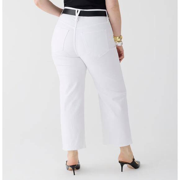 J.Crew Curvy Slim Wide Leg Jean White High Waisted Classic Denim US 29 NWT - Picture 2 of 14